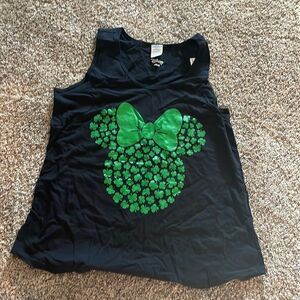Disney shamrock Minnie tank -NWT